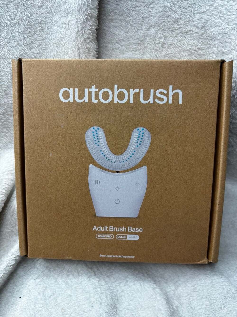 Autobrush Sonic Pro Adult Brush Base (White)